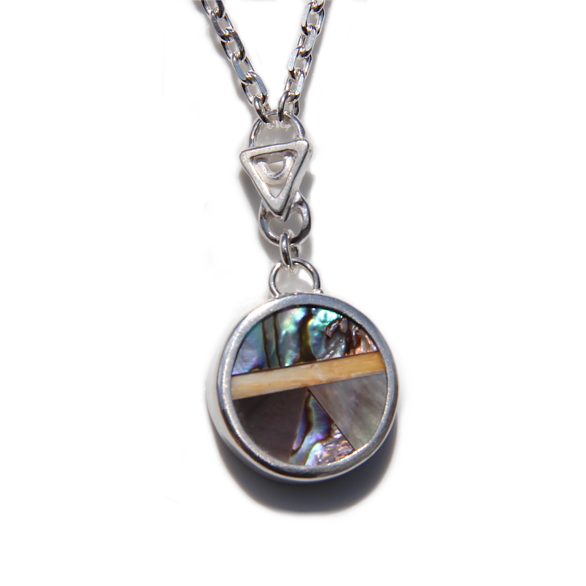 Mother of Pearl & Abalone pendant necklace