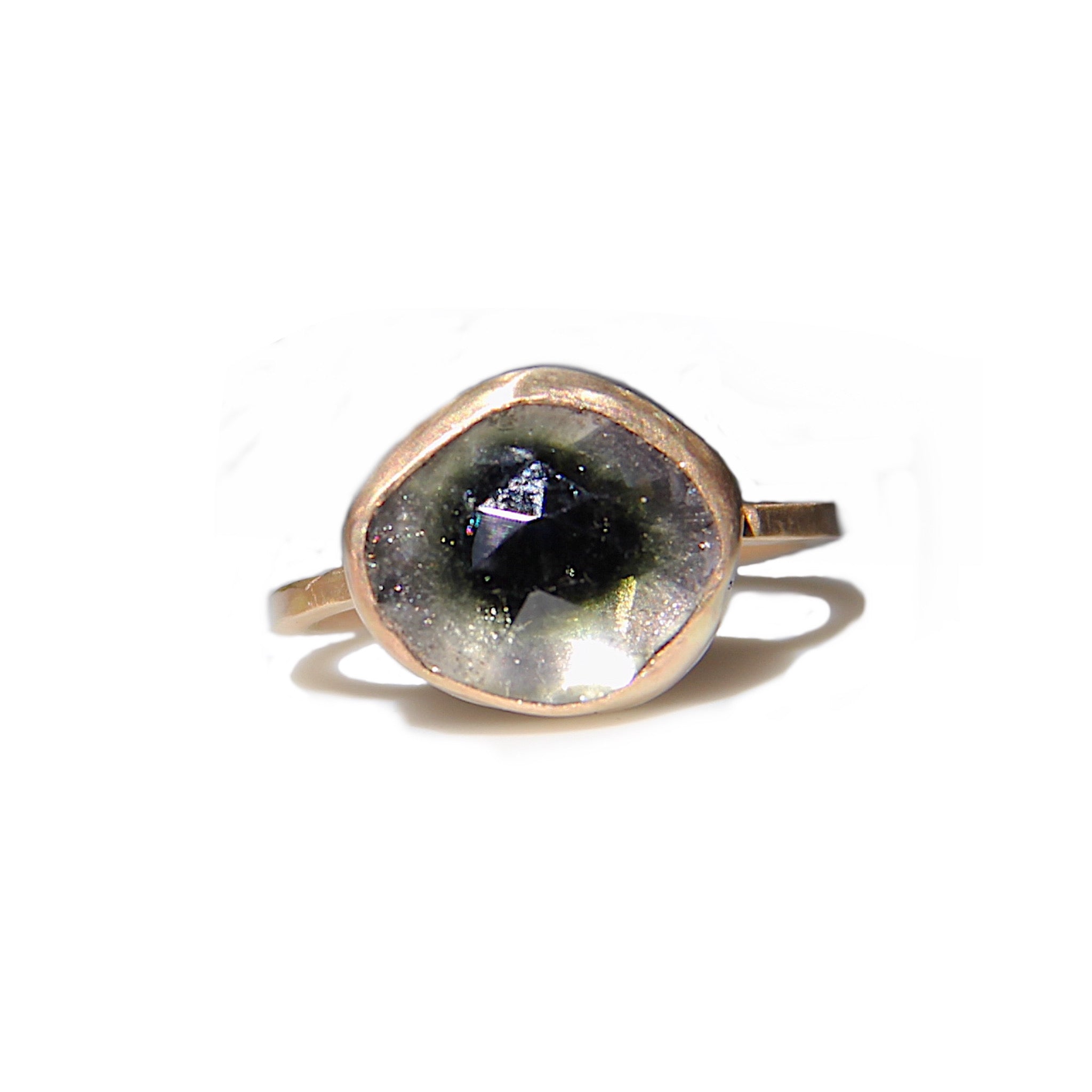 Dark Center Tourmaline Ring