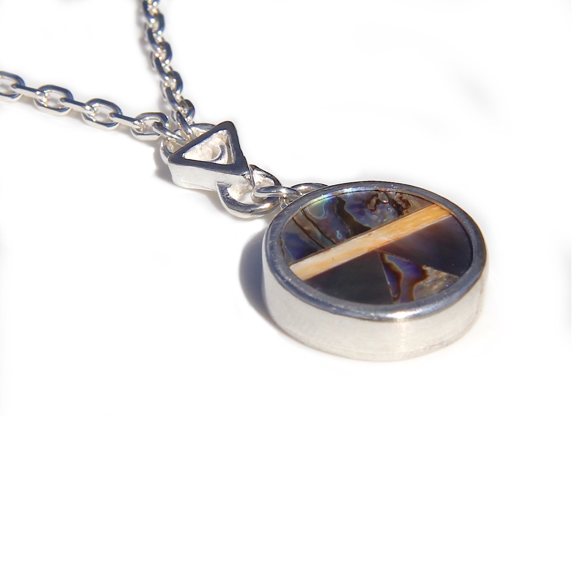 Mother of Pearl & Abalone pendant necklace